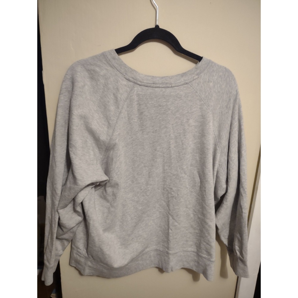 J. Crew Namaste Lightweight Sweatshirt‎ Medium Casual Preppy Yoga Oversized - Picture 7 of 7